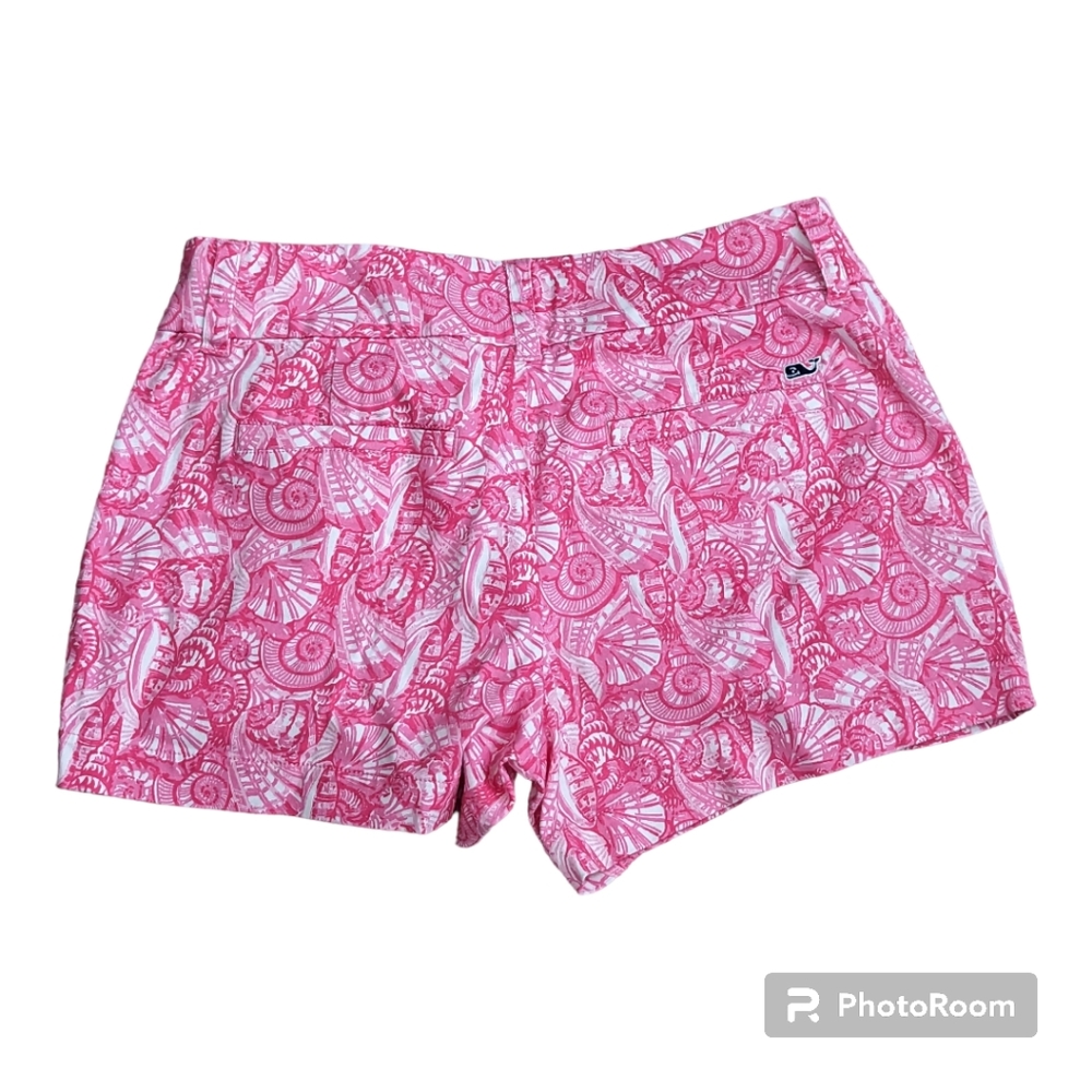 Vineyard Vines Women's Shorts Seashell Print Sz.00 Pre-owned - Picture 2 of 6